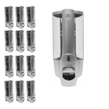 Imagem de Dispenser Sabonete Liquido Shampoo Kit 16 Unidades Alcool Gel Hotel Restaurante Pousada Banheiro