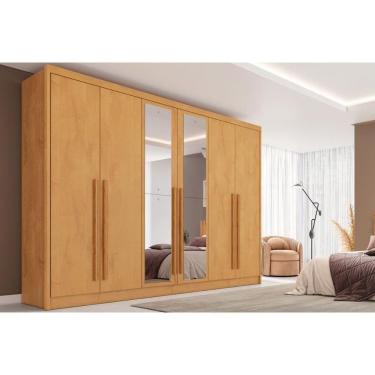 Imagem de Guarda Roupa 6 Portas (2 C/ Espelho) E 6 Gavetas Valencia Peroba - Europa