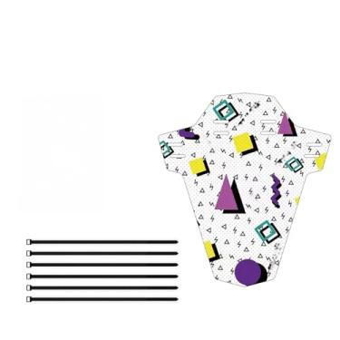 Imagem de Paralama de bicicleta DH Speed ​​Downhill Off-Road Gear Mud Board Mountain Bike, dianteiro e traseiro, capa de chuva universal(FengSu geometry)