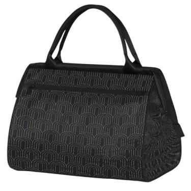 Imagem de Bolsa pequena para o fim de semana para mulheres, homens, praia, palavra, litoral, dobrável, bolsa de viagem, Cor: 56 cm, 15.2*8.3*11.6 inch, Moderno