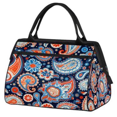 Imagem de Bolsa de viagem dobrável para mulheres, homens, frutas, maçã, leve, esportiva, academia, impermeável, bagagem de mão, para presente de viagem, Cor: 9, 15.2*8.3*11.6 inch, Moderno