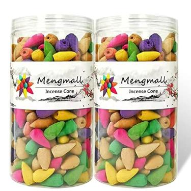 Imagem de 600 peças de cones de incenso de refluxo para aromas naturais de cachoeira para queimador de incenso
