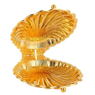 Imagem de Generic Fruteira, prato para frutas, decoração de luxo, bandeja para petiscos, bandeja multifuncional decorativa para servir em bancadas de cozinha, mesas de, Gold S