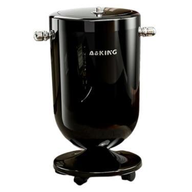 Imagem de Baoblaze Lixeira com Rodas, Lata de Lixo, Impermeável e, Grande Capacidade de 20L, para Escritório, Sala de Estar e Quarto, Preto