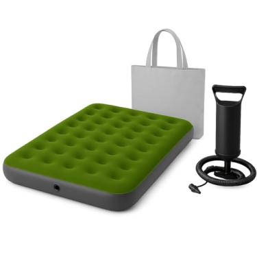 Imagem de Colchão Inflavel De Casal Verde Com Bomba Multiuso + Bolsa - Teko