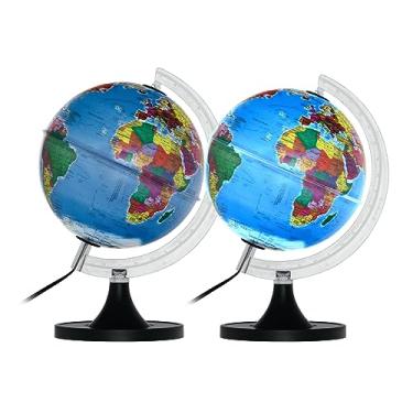 Imagem de Globo Terrestre Político Libreria GENIO 110V 21cm de diâmetro, base plástico, Iluminado