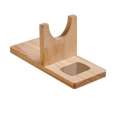 Imagem de oshhni Suporte Organizador Portátil de Madeira para Ferramentas de Cola Quente, Ideal para Projetos Escolares, Escrivaninha, Casa e Sala de Artesanato, S