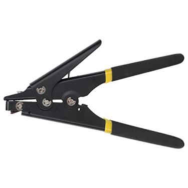 Imagem de Generic Ferramenta de Fixação de Tensão Eficiente, Ferramenta de Braçadeira de Cabo de Nylon para Instalação de Braçadeira de Cabo para Trabalho Elétrico e Construção de Ferro (Preto)