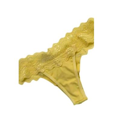 Imagem de Calcinha Elaine Em Renda E Microfibra - Fio Duplo No Bumbum - Collecti