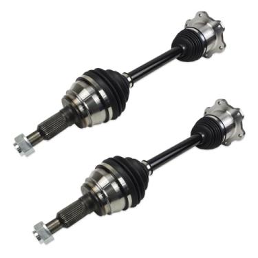 Imagem de Conjunto de eixos dianteiros CV compatível com 4WD 2007-2020 Chevy Silverado 1500 Tahoe Cadillac Escalade ESV GMC Sierra 1500 Yukon, Avalanche Escalade EXT NCV10143 (10T-7001)