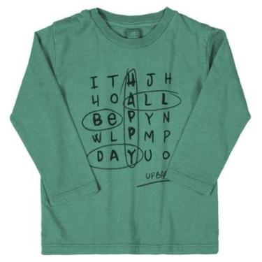 Imagem de Camiseta Bebê Manga Longa Verde Absinto Up Baby-Masculino