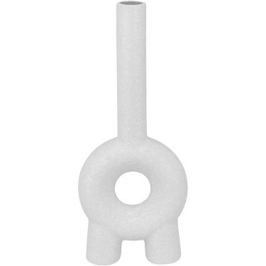 Imagem de Vaso 24x10x4cm Cerâmica Branco