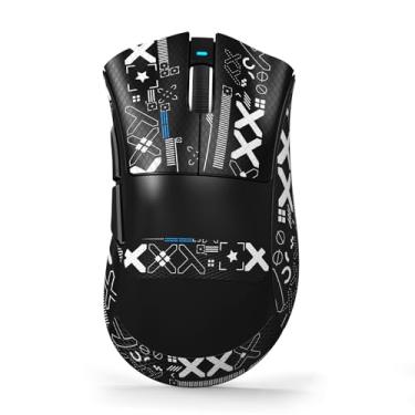 Imagem de MAMBASNAKE Mouse para jogos sem fio Attack Shark V3, sensor óptico ajustável 25K DPI PAW3311, ergonômico, leve, 5 botões programáveis, bateria de 500 mAH, 2,4G/BT/USB-C com fio para PC/Mac-preto e