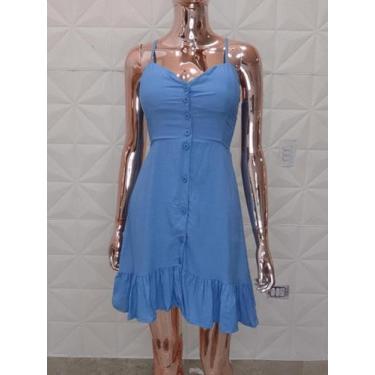 Imagem de Vestido curto ayla - LALOKA, Azul bebê, M