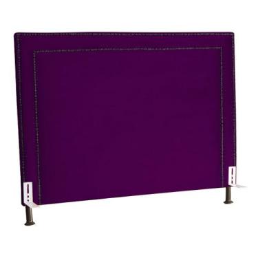 Imagem de Cabeceira Cama Box Casal Queen 160cm Viviane Veludo Quarto - Estopar, 