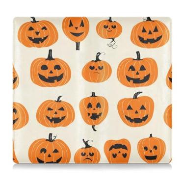 Imagem de Burbuja Porta-registro de carro e seguro, caixa de luvas de couro laranja Pumpkins organizador de documentos carteira acessórios estojo