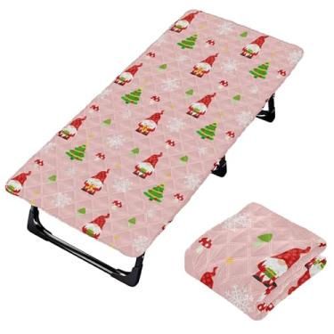 Imagem de Burbuja Lençol de berço de gnomos para crianças, lençol de cochilo acolchoado portátil com faixa elástica para meninas e meninos, lavável na máquina, 63,5 x 127 cm