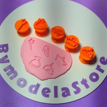 Imagem de Carimbo para Brigadeiros e Docinhos Kit Princesas - BYMODELASTORE