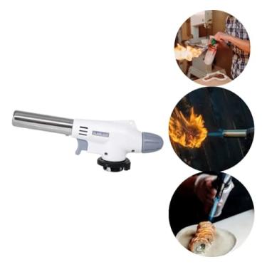 Imagem de Bico Maçarico Portátil Com Controle De Chama Até 1300°C Uso Culinário Artesanato Camping E Mais