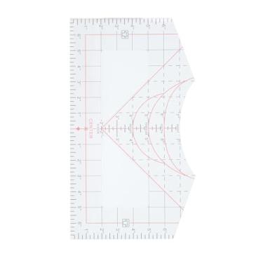 Imagem de Luqeeg Ferramenta de Alinhamento de Guia de Régua de Camiseta Design Centralizado Altamente Transparente para Prensa Térmica, Réguas de Camiseta para Centralizar Designs para Entusiastas de Costura