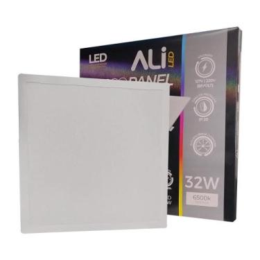 Imagem de Painel Plafon Led Embutir Quadrado 32W 6500K (Branco Frio) 2720L Bivol