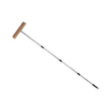 Imagem de Eujgoov Escova de Esfregar Fio de Aço Inoxidável Escova de Deck Resistente de 45 Graus Com Alça de 160 Cm para Remoção de Sujeira de Musgo de Concreto Limpeza de Piso de Madeira Ao Ar Livre (30