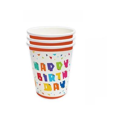 Imagem de CWPJUNDGP Festa de aniversário, copos de papel, pratos de papel, festivais descartáveis locais de festa temática, atmosfera de decoração, utensílios de mesa