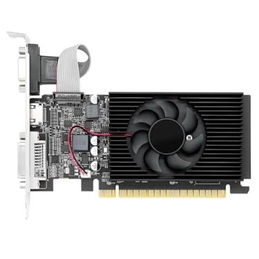 Imagem de Serounder Placa Gráfica DDR3, Memória de 4 GB, Processadores 320 Stream, Placa de Vídeo de Baixo Perfil Com Porta HDMI DVI VGA para 7 8 10 Jogos, Streaming, Uso Diário