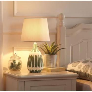 Imagem de Luxo Contemporâneo Lâmpada De Mesa De Cerâmica LED Criatividade Americana Sala De Estar Quarto Estudo Villa Hotel Cama Mesa Luz (Estilo 148C)