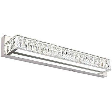Imagem de ZUZITO Luminária de 30 polegadas LED Banheiro Cristal Vanity Iluminação Sobre Espelho Moderno Banho Bar Luz Branca