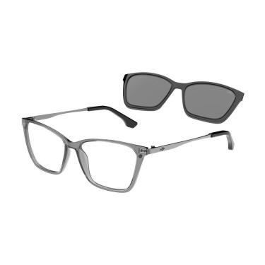 Imagem de Armação De Óculos Mormaii Swap 3 Clip On M6081dc757 Fumê Translúcido-Unissex