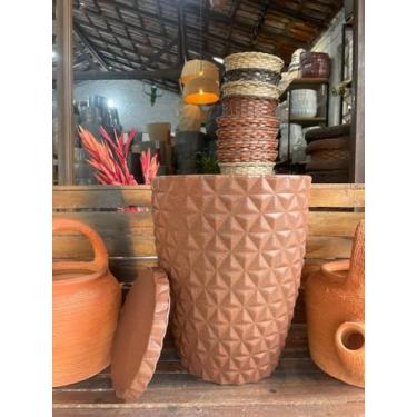 Imagem de Vasos Polietileno Coluna Berlian Gold 3D (Marrom)