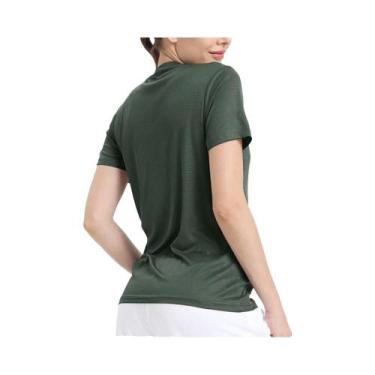 Imagem de Camiseta Esportiva Feminina Ultraleve De Secagem Rápida E Respirável P