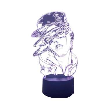 Imagem de Luz Noturna 3D JoJo's Bizarre Adventure Para Decoração De Quarto, Lâmp