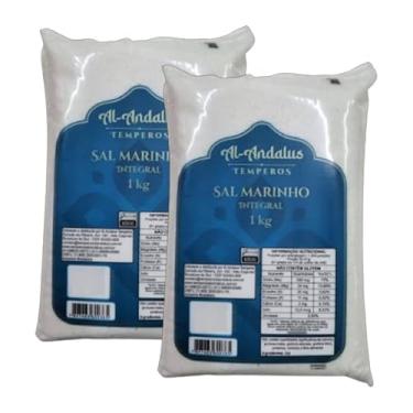 Imagem de Kit 2X: Sal Marinho Mossoró Integral Com Iodo Al Andaluz 1kg
