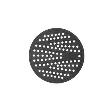 Imagem de Tapete de silicone para Air Fryer Redondo Cinza Escuro - Forro protetor antiaderente de silicone atóxico, seguro para contato com alimento