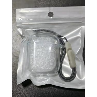 Imagem de Capa de plástico rígido transparente para Airpods 4, capa simples transparente para AirPods 4ª geração com cordão, transparente
