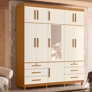 Imagem de Guarda Roupa Casal 11 Portas 6 Gavetas Triton Plus Albatroz