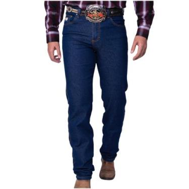 Imagem de Calça Masculina Country Rodeio Cowboy Jeans Reta Elastano Super Stone-