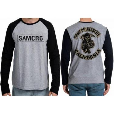Imagem de Camiseta Manga Longa blusa Samcro sons of anarchy  - Empório Dutra, GG
