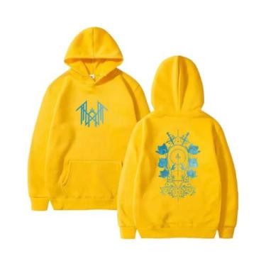 Imagem de Hoodies De Moletom Com Estampa Gráfica Para Homens E Mulheres, Manga L