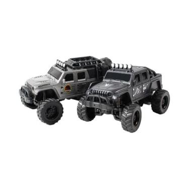Imagem de Caminhão Mini RC Elétrico Todo Terreno 1:64, Brinquedo De Liga Com Luz