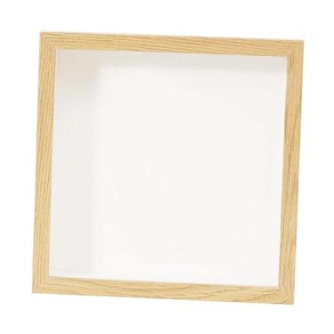 Imagem de Fenteer Cofrinho em formato de caixa de sombra, estilo rústico, para guardar cartões, obras de arte, medalhas, ingressos de filmes, viagens, eventos, 40cm