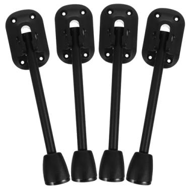 Imagem de jojofuny 4 peças de pernas de mesa dobráveis para móveis, pernas de mesa de centro dobráveis de metal de 22 cm, pernas de substituição para mesa de acampamento