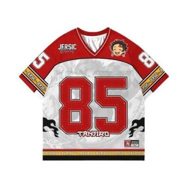 Imagem de Camiseta Unissex Oversize Estilo Y2K Coreano Demon Slayer Kimetsu Anim