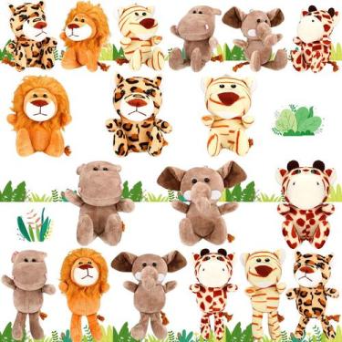 Imagem de HyDren 18 Piezas Mini Peluches Safari Animales de la Selva 12 cm