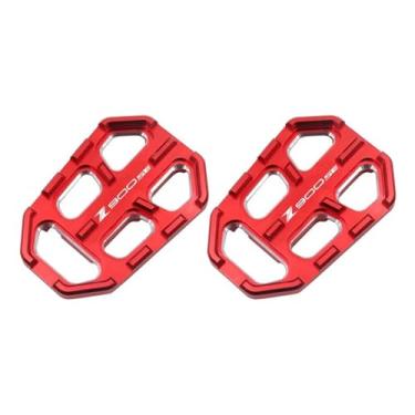 Imagem de Anti-derrapante Frente após footpegs pé pegs para z650 z650rs z900 z900rs ninja650 z900se z 650 650rs 900 900se(Red F)