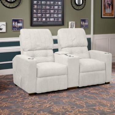 Imagem de Poltrona do Papai Dupla Reclinável Real Sala Cinema Bouclê - SOFA STOR