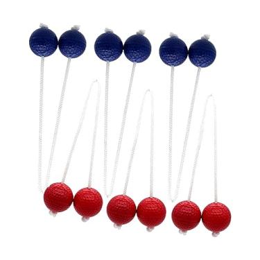 Imagem de Lljsszr Bolas Macias de Reposição para Jogo de Arremesso de Escada Infantil (uso Interno/externo), Vermelho e azul