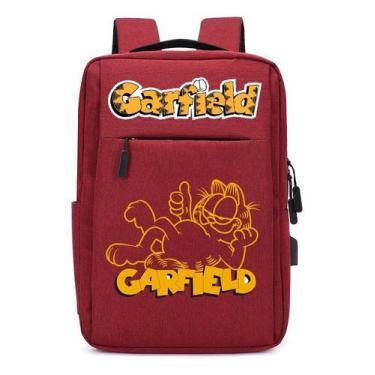 Imagem de Garfield Mochila Reforçada Estudante Escola (interface Usb) - Use Thuc